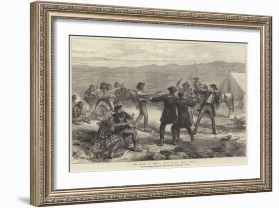 The Murder of General Canby by the Modoc Indians-Arthur Hopkins-Framed Giclee Print