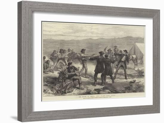 The Murder of General Canby by the Modoc Indians-Arthur Hopkins-Framed Giclee Print