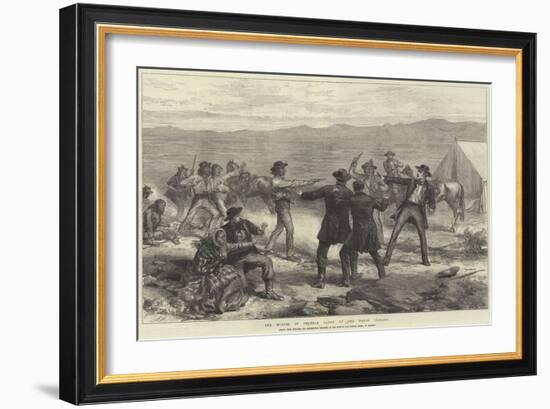 The Murder of General Canby by the Modoc Indians-Arthur Hopkins-Framed Giclee Print