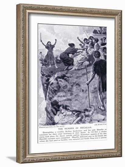 The Murder of Megallis 135 BC-Ernest Prater-Framed Giclee Print