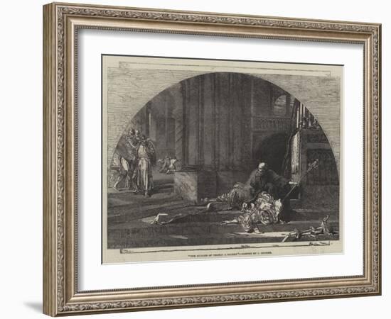 The Murder of Thomas a Becket-Sir John Gilbert-Framed Giclee Print