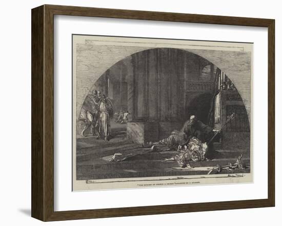 The Murder of Thomas a Becket-Sir John Gilbert-Framed Giclee Print