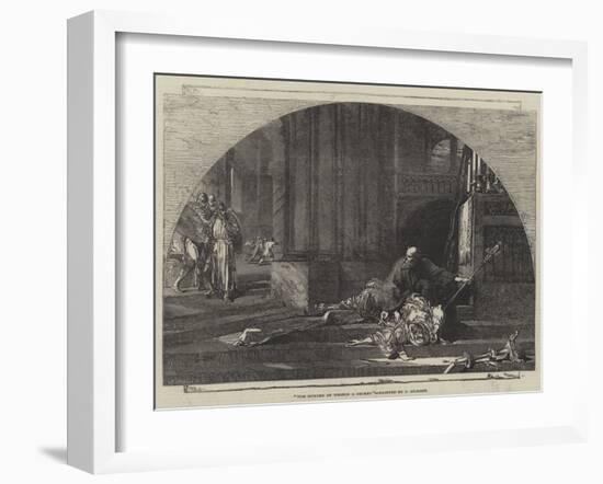 The Murder of Thomas a Becket-Sir John Gilbert-Framed Giclee Print