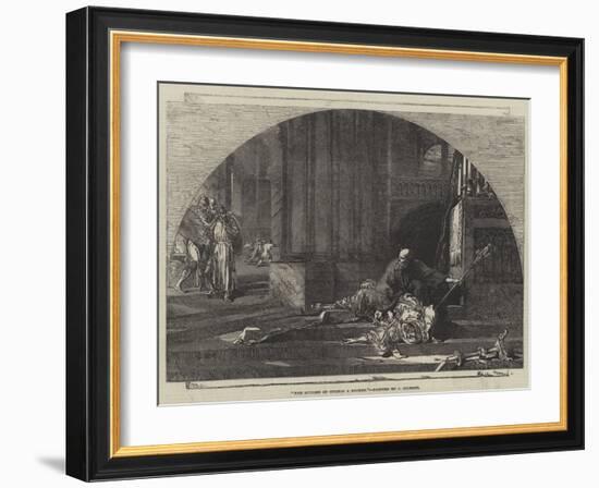 The Murder of Thomas a Becket-Sir John Gilbert-Framed Giclee Print