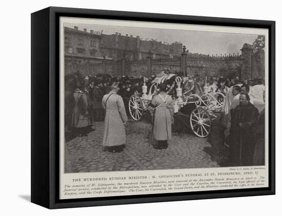 The Murdered Russian Minister, M Sipiaguine's Funeral at St Petersburg, 17 April-null-Framed Premier Image Canvas