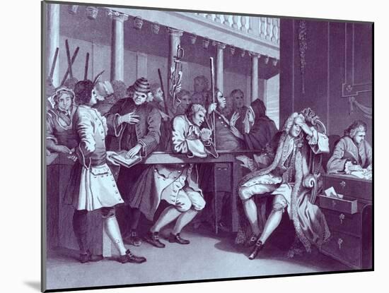 The Murderer and Sheriff-William Hogarth-Mounted Giclee Print