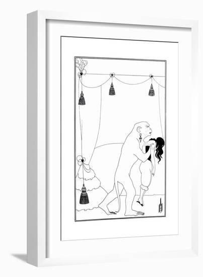 The Murders In The Rue Morgue-Aubrey Beardsley-Framed Art Print