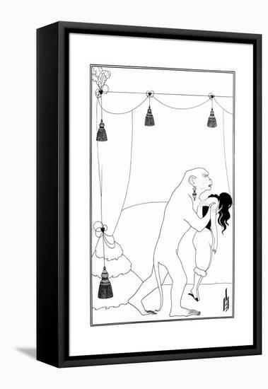 The Murders In The Rue Morgue-Aubrey Beardsley-Framed Stretched Canvas