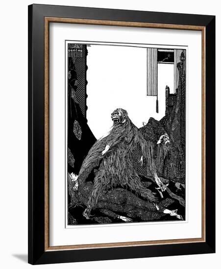 The Murders in the Rue Morgue-Harry Clarke-Framed Art Print