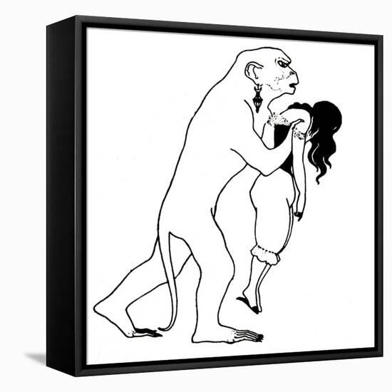 The Murders in the Rue Morgue-Aubrey Beardsley-Framed Premier Image Canvas