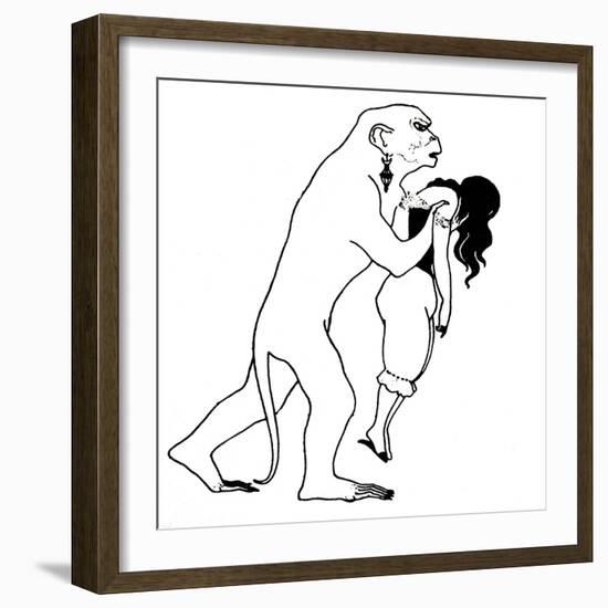 The Murders in the Rue Morgue-Aubrey Beardsley-Framed Giclee Print