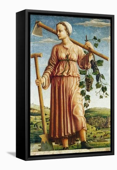 The Muse Polyhymnia, Inventor of Agriculture-Ferraresischer Meister-Framed Premier Image Canvas