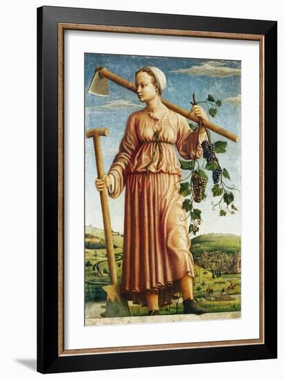 The Muse Polyhymnia, Inventor of Agriculture-Ferraresischer Meister-Framed Giclee Print