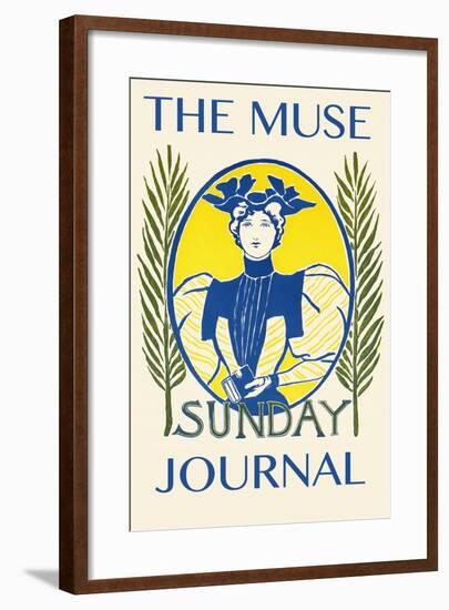 The Muse Sunday Journal-null-Framed Art Print