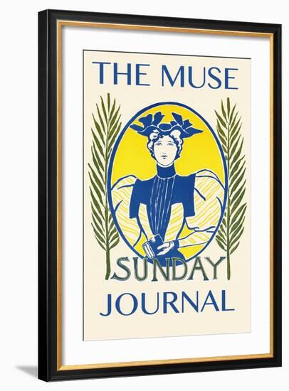 The Muse Sunday Journal-null-Framed Art Print