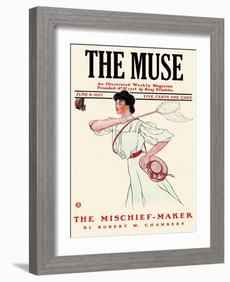 The Muse-Edward Penfield-Framed Art Print