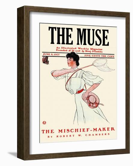 The Muse-Edward Penfield-Framed Art Print