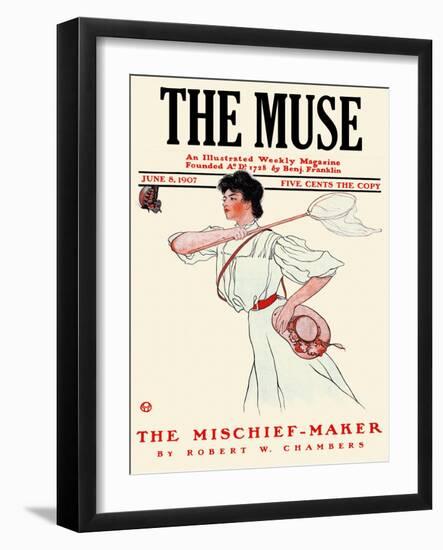 The Muse-Edward Penfield-Framed Art Print