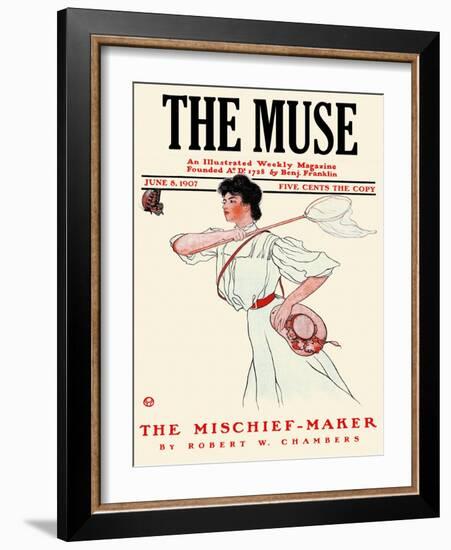 The Muse-Edward Penfield-Framed Art Print