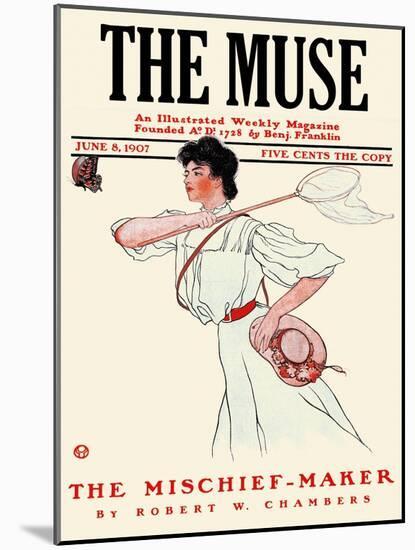 The Muse-Edward Penfield-Mounted Art Print