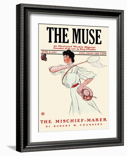 The Muse-Edward Penfield-Framed Art Print