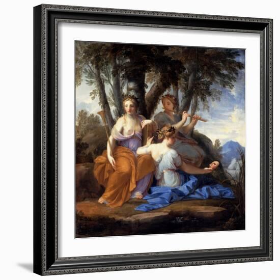 The Muses Clio, Euterpe, and Thalia-Eustache Le Sueur-Framed Giclee Print