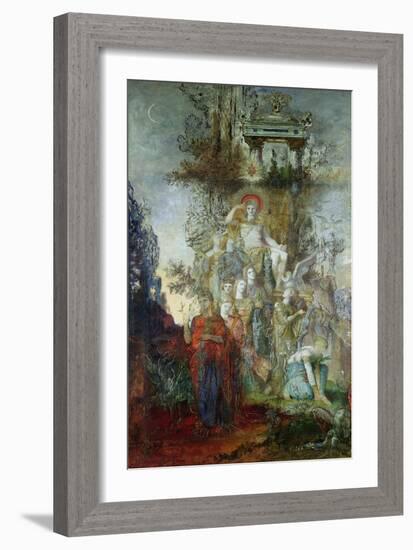 The Muses Leaving Their Father Apollo to Go out and Light the World, 1868-Gustave Moreau-Framed Giclee Print