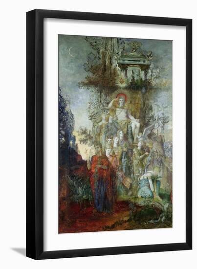 The Muses Leaving Their Father Apollo to Go out and Light the World, 1868-Gustave Moreau-Framed Giclee Print