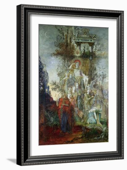 The Muses Leaving Their Father Apollo to Go out and Light the World, 1868-Gustave Moreau-Framed Giclee Print