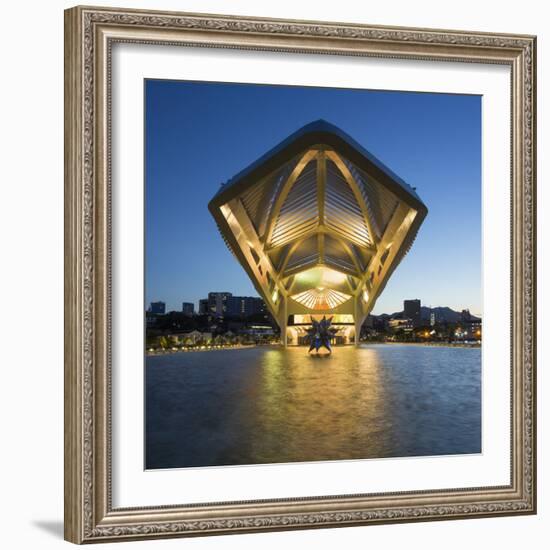 The Museu do Amanha (Museum of Tomorrow) by Santiago Calatrava opened December 2015, Rio de Janeiro-Gavin Hellier-Framed Photographic Print