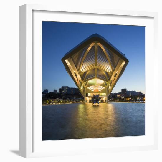 The Museu do Amanha (Museum of Tomorrow) by Santiago Calatrava opened December 2015, Rio de Janeiro-Gavin Hellier-Framed Photographic Print