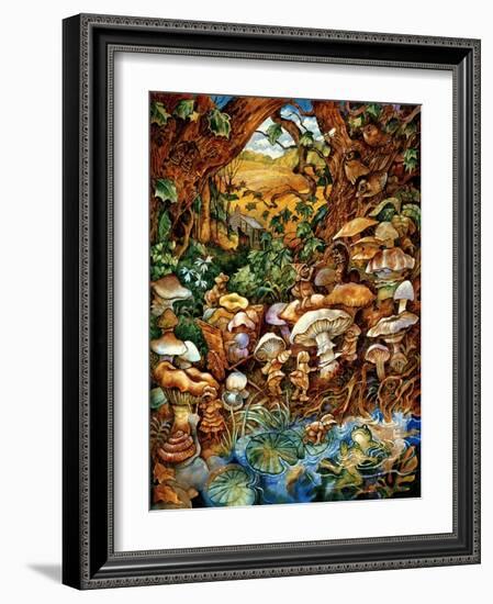 The Mushroom Fairies-Bill Bell-Framed Giclee Print