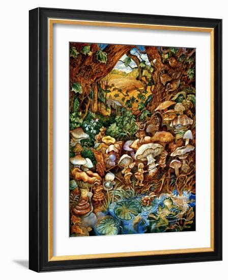 The Mushroom Fairies-Bill Bell-Framed Giclee Print