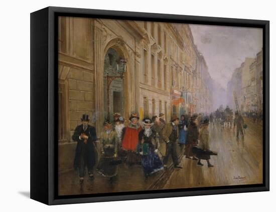 The Music Conservatory at Boulevard Poisssoniere, 1889-Jean Béraud-Framed Premier Image Canvas