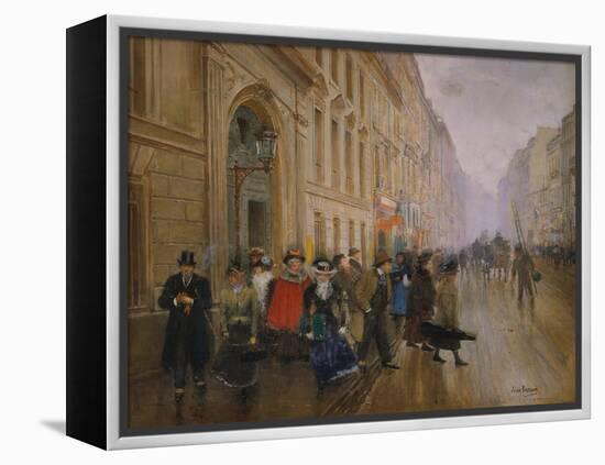 The Music Conservatory at Boulevard Poisssoniere, 1889-Jean Béraud-Framed Premier Image Canvas