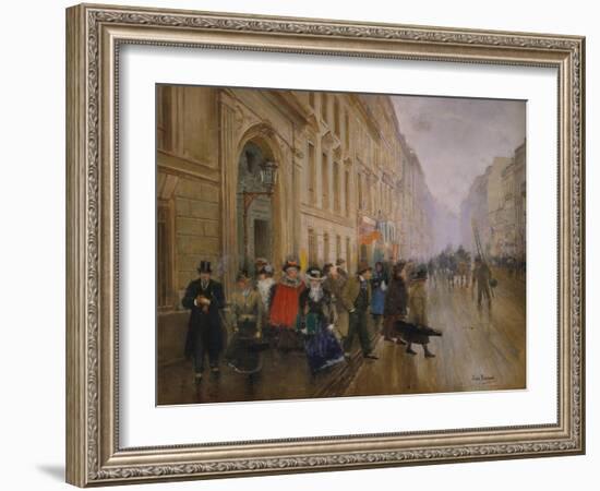 The Music Conservatory at Boulevard Poisssoniere, 1889-Jean Béraud-Framed Giclee Print