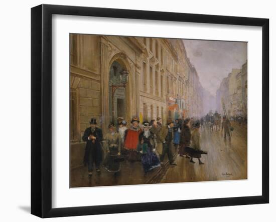 The Music Conservatory at Boulevard Poisssoniere, 1889-Jean Béraud-Framed Giclee Print