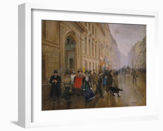 The Music Conservatory at Boulevard Poisssoniere, 1889-Jean Béraud-Framed Giclee Print