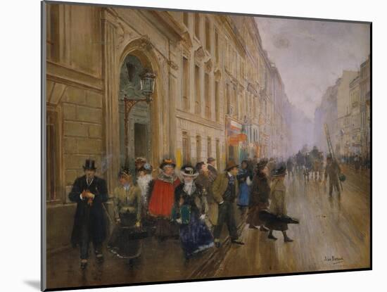 The Music Conservatory at Boulevard Poisssoniere, 1889-Jean Béraud-Mounted Giclee Print
