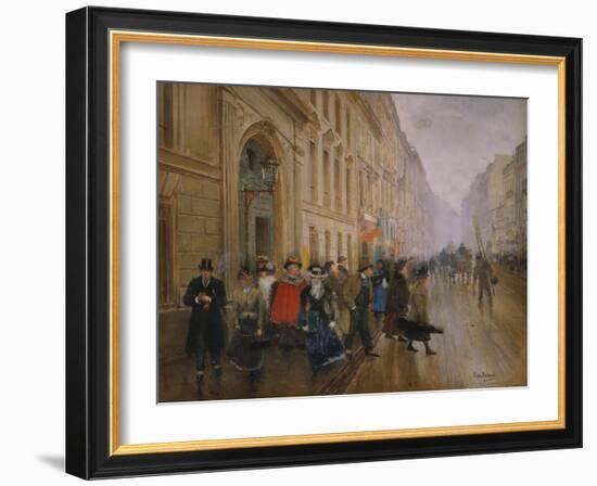 The Music Conservatory at Boulevard Poisssoniere, 1889-Jean Béraud-Framed Giclee Print