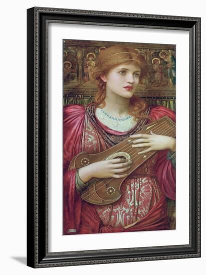 The Music Faintly Falling, Dies Away / Thy Dear Eyes Dream That Love Will Live for Aye, 1893-John Melhuish Strudwick-Framed Giclee Print