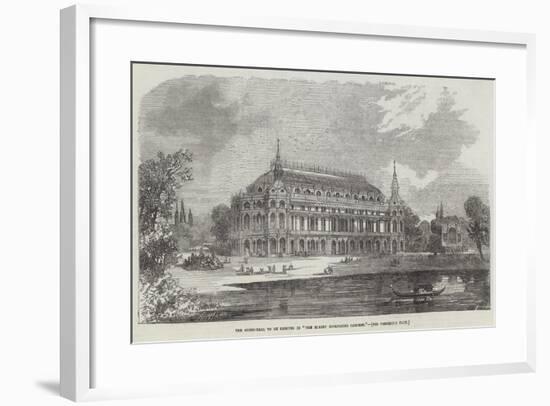 The Music-Hall to Be Erected in The Surrey Zoological Gardens-null-Framed Giclee Print