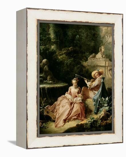 The Music Lesson, 1749-Francois Boucher-Framed Premier Image Canvas