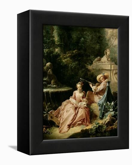 The Music Lesson, 1749-Francois Boucher-Framed Premier Image Canvas