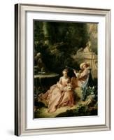 The Music Lesson, 1749-Francois Boucher-Framed Giclee Print