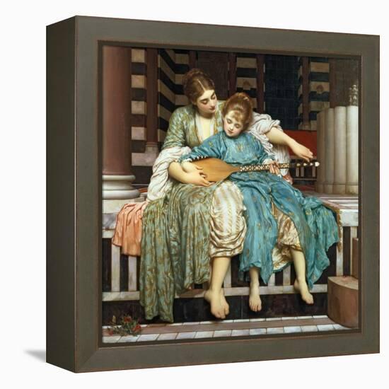 The Music Lesson, 1877-Frederick Leighton-Framed Premier Image Canvas