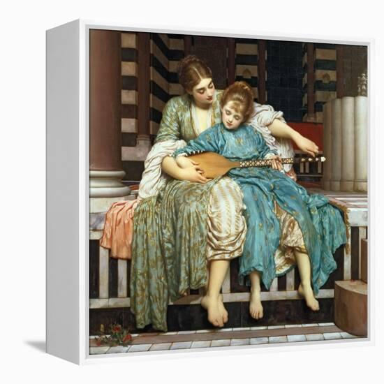 The Music Lesson, 1877-Frederick Leighton-Framed Premier Image Canvas