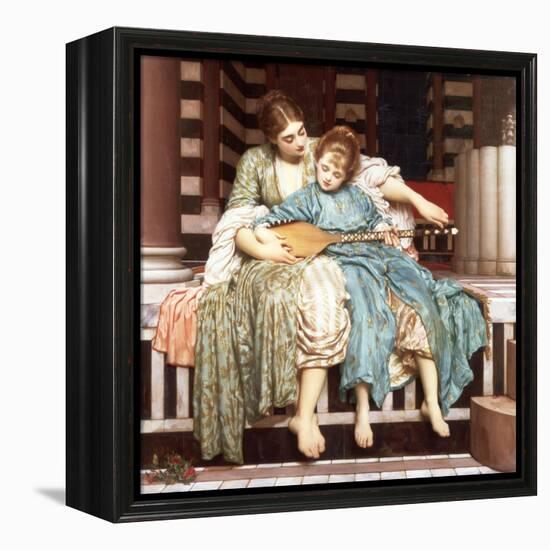 The Music Lesson, 1877-Frederic Leighton-Framed Premier Image Canvas