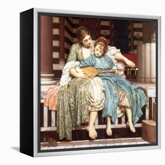 The Music Lesson, 1877-Frederic Leighton-Framed Premier Image Canvas