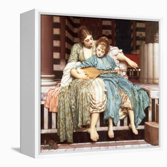 The Music Lesson, 1877-Frederic Leighton-Framed Premier Image Canvas